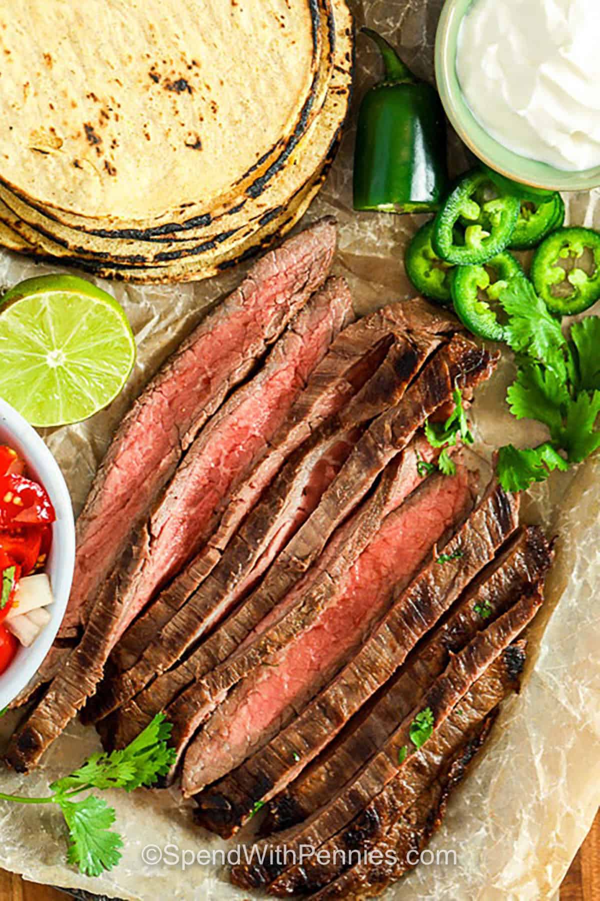 „Carne Asada“ receptas – Išleiskite su centru