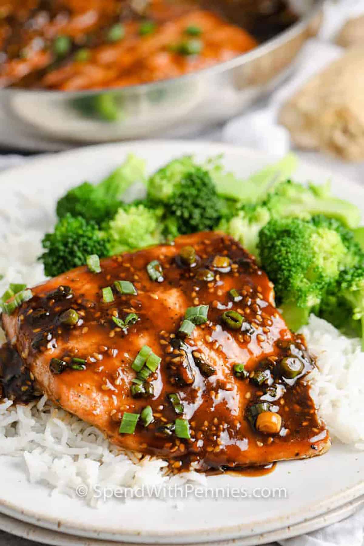 Teriyaki lašiša – praleiskite su centais
