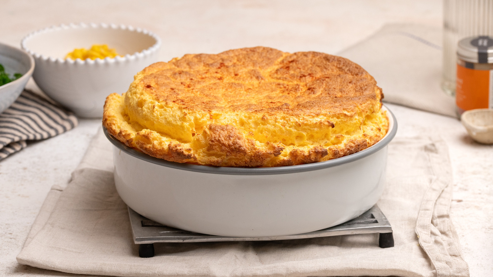 Cheesy Corn Souffle Recipe