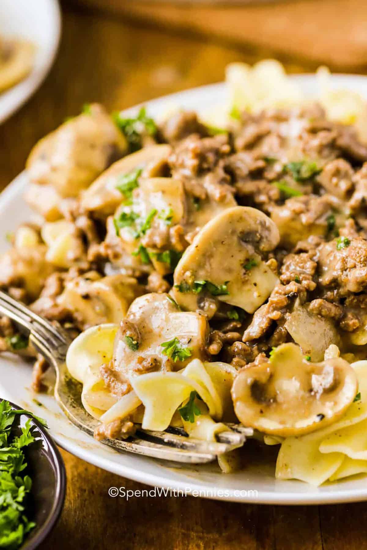 Maltos jautienos stroganoff – praleiskite su centais