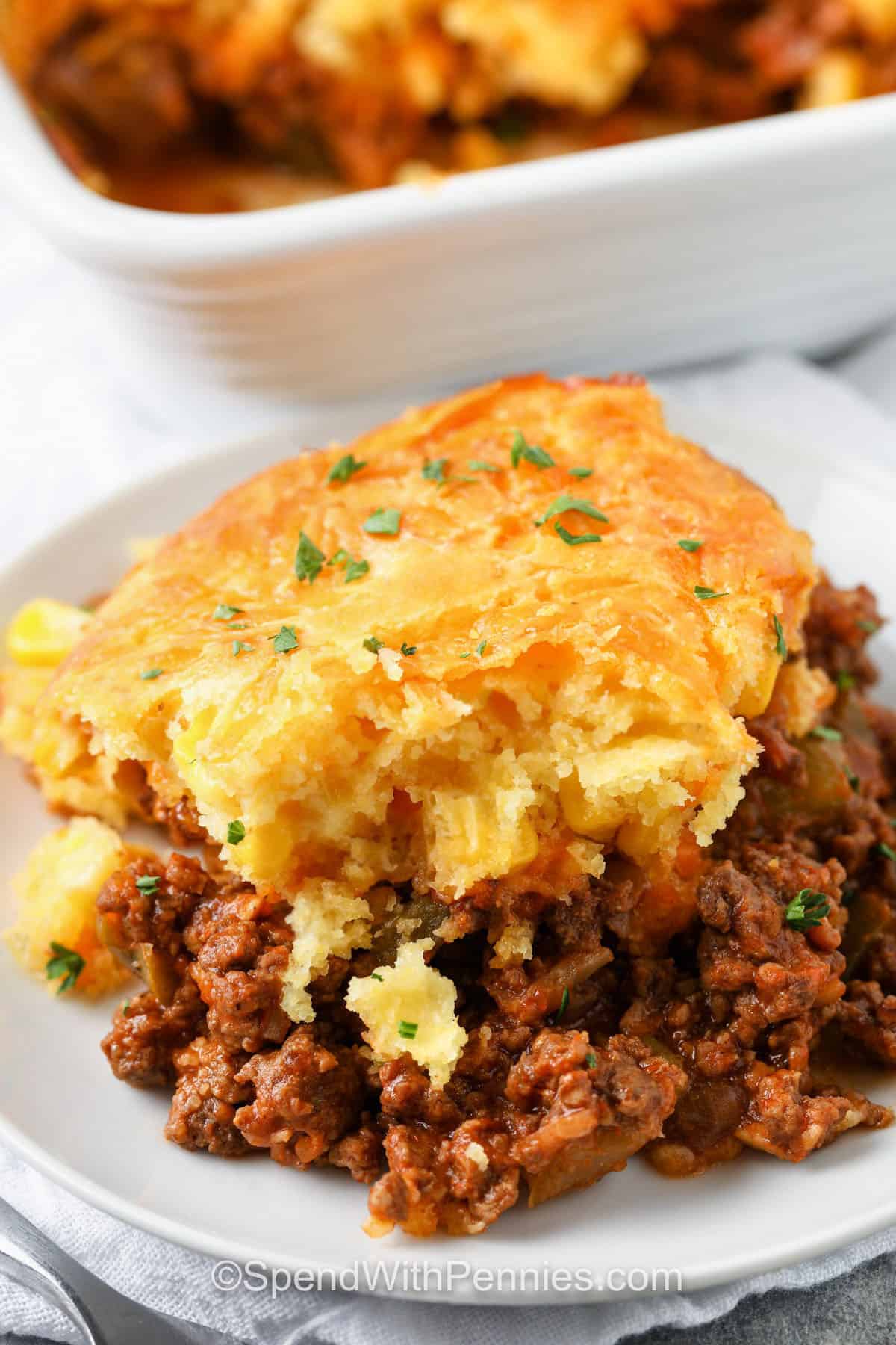 „Tamale Pie“ – praleiskite su centais