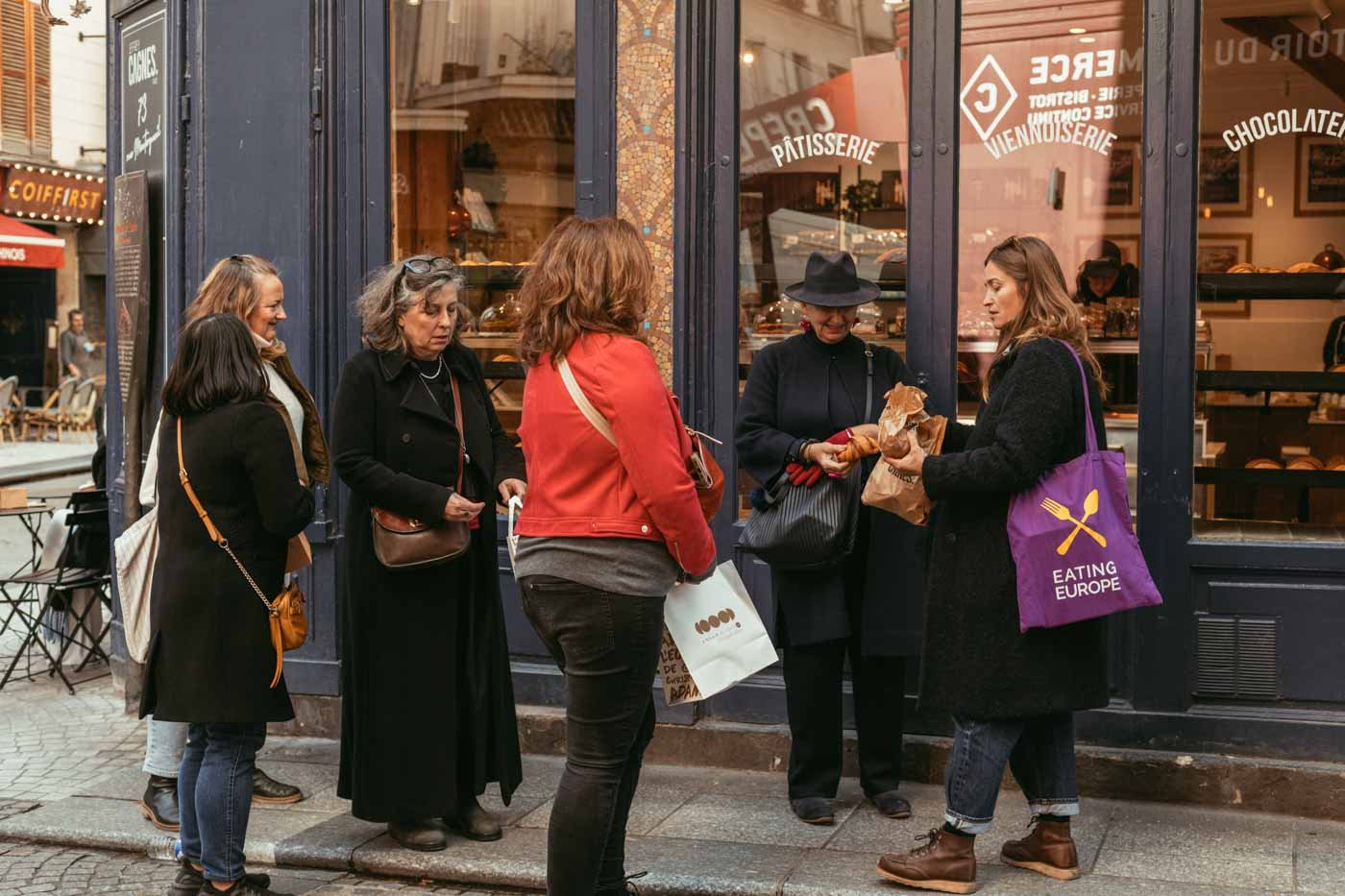 Jeffrey Cagnes Paryžiaus apžvalga | Amatininkų pyragaičiai Rue Montorgueil gatvėje