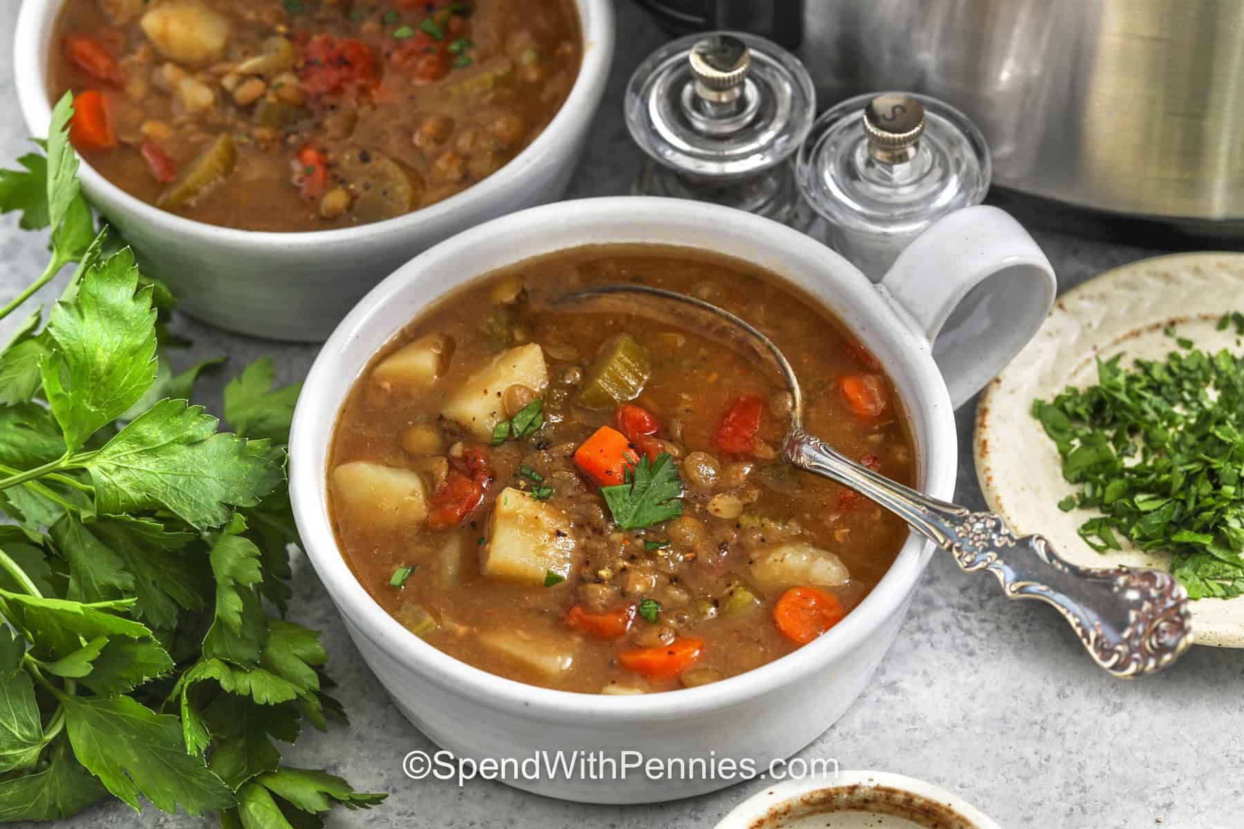 Lėtos virimo lęšių sriuba